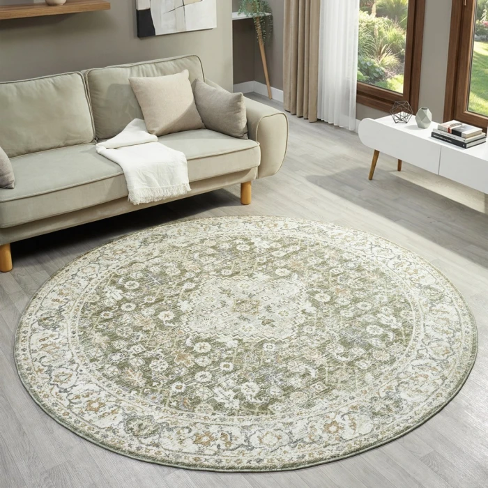 Rugs Town Green Fresnal 6ft.6in. Round Rug