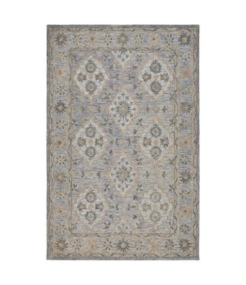LR Home Modern Traditions 81285 Ice Blue 9' X 12' Rect. Rug