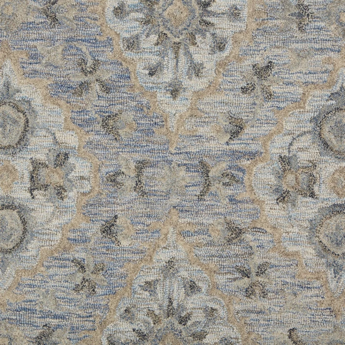 LR Home Modern Traditions 81285 Ice Blue 7'9" X 9'9 Rect. Rug