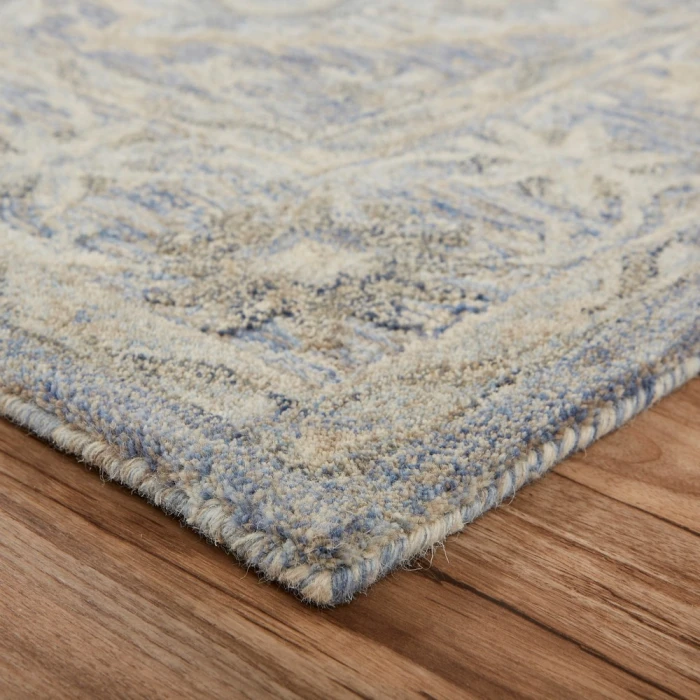 LR Home Modern Traditions 81285 Ice Blue 7'9" X 9'9 Rect. Rug