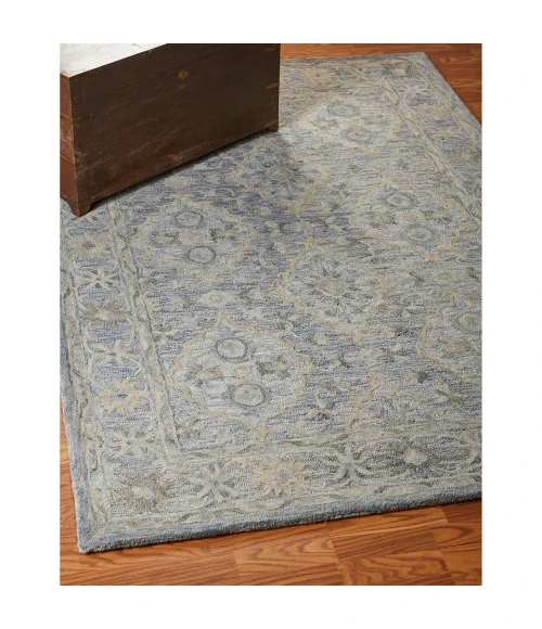 LR Home Modern Traditions 81285 Ice Blue 9' X 12' Rect. Rug
