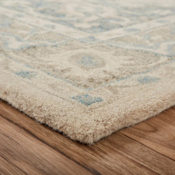 LR Home Modern Traditions 81288 Turquoise Gray 7'9" X 9'9 Rect. Rug