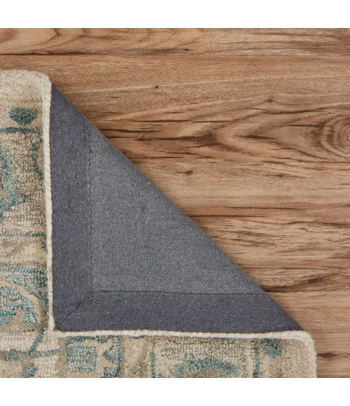 LR Home Modern Traditions 81288 Turquoise Gray 7'9" X 9'9 Rect. Rug