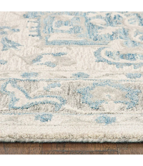 LR Home Modern Traditions 81288 Turquoise Gray 7'9" X 9'9 Rect. Rug