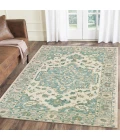 LR Home Modern Traditions 81288 Turquoise Gray 7'9" X 9'9 Rect. Rug