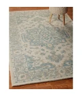 LR Home Modern Traditions 81288 Turquoise Gray 7'9" X 9'9 Rect. Rug