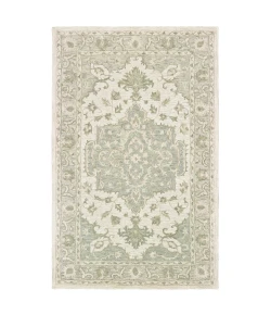 LR Home Modern Traditions 81289 Sea Green/ Gray 7'9