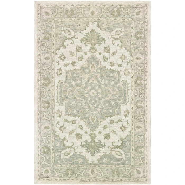 Rugs Town Traditions Green MODTR 10ft. x 14ft. Rectangle Rug
