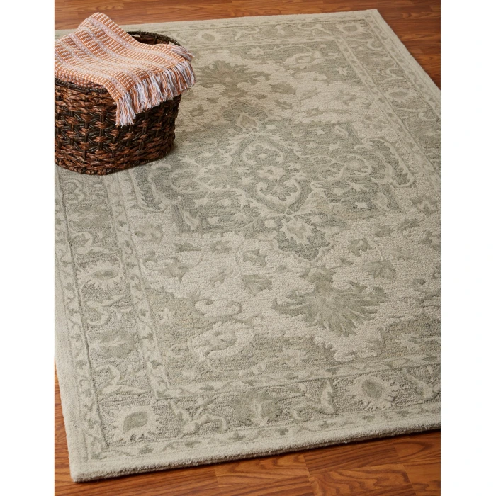 Rugs Town Traditions Green MODTR 10ft. x 14ft. Rectangle Rug