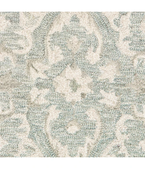 LR Home Modern Traditions 81289 Sea Green/ Gray 7'9" X 9'9 Rect. Rug