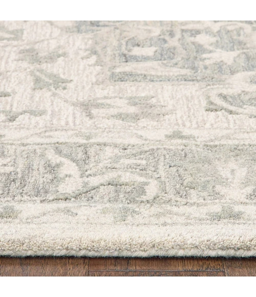 LR Home Modern Traditions 81289 Sea Green/ Gray 7'9" X 9'9 Rect. Rug