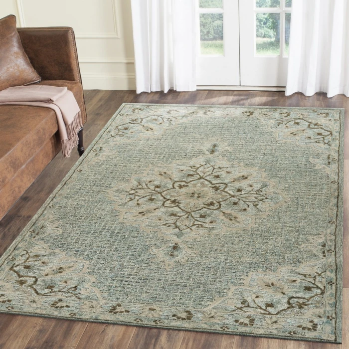 LR Home Modern Traditions 81291 Blue Lagoon 7'9" X 9'9 Rect. Rug