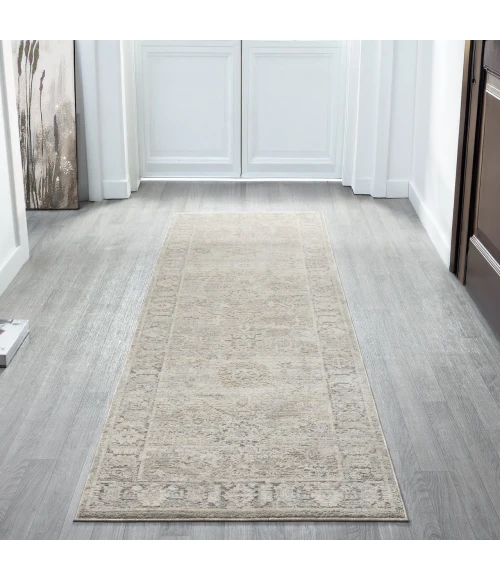 LR Home Monaco Beige MONAC 2ft.7in. x 7ft.10in. Runner Rug