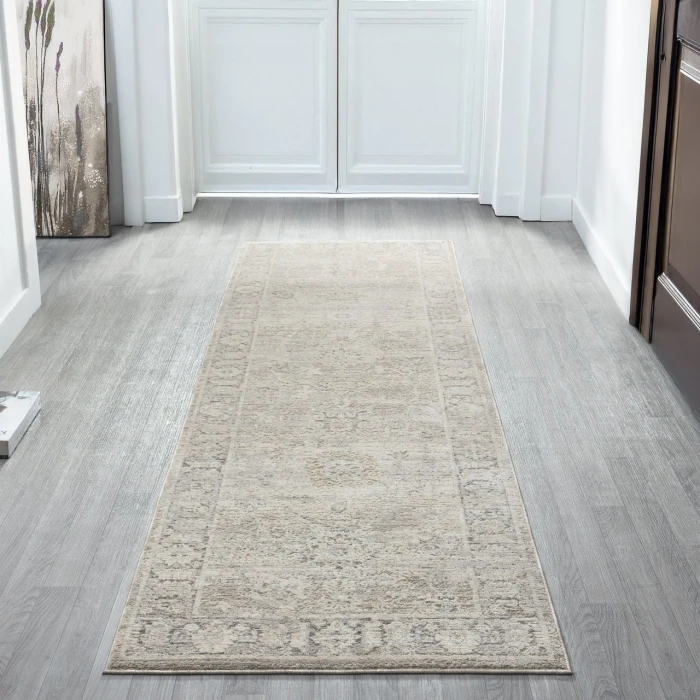 Rugs Town Beige MONAC 2ft.7in. x 7ft.10in. Runner Rug