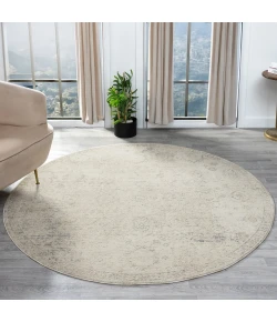 LR Home Monaco Beige MONAC 6ft. Round Rug