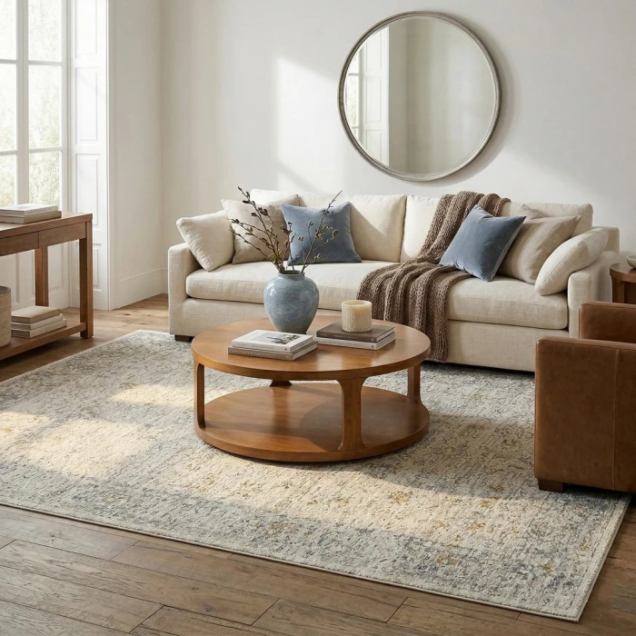 Rugs Town Ivory Petronella 4ft. x 6ft.6in. Rect. Rug