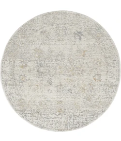 LR Home Monaco Ivory MONAC 6ft. Round Rug