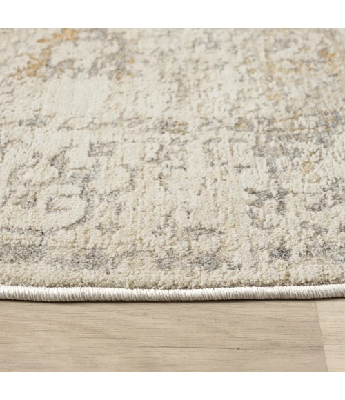 LR Home Monaco Ivory MONAC 6ft. Round Rug