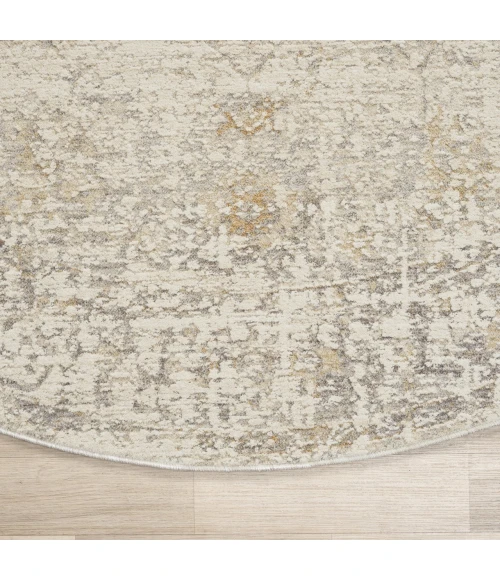 LR Home Monaco Ivory MONAC 6ft. Round Rug