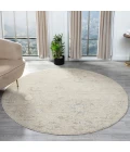 LR Home Monaco Beige MONAC 6ft. Round Rug