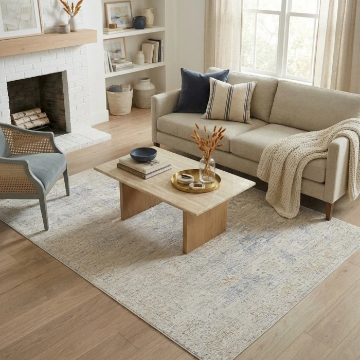 Rugs Town Beige MONAC 2ft. x 3ft. Rectangle Rug