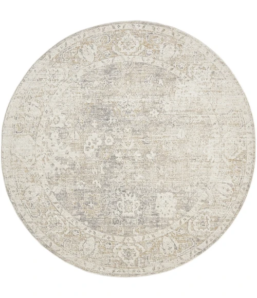 Rugs Town Monaco Beige Myrren 6ft. Roundt. Rug