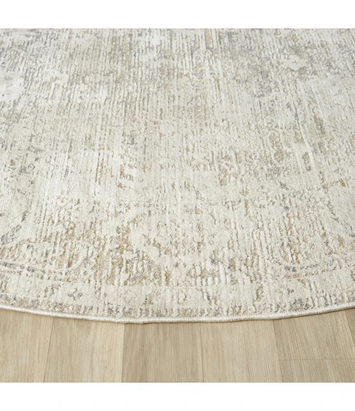 Rugs Town Monaco Beige Myrren 6ft. Roundt. Rug