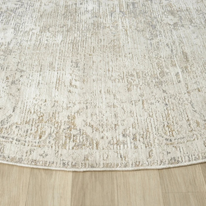Rugs Town Beige Myrren 6ft. Roundt. Rug