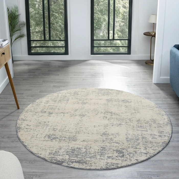 Rugs Town Ivory MONAC 6ft. Round Rug