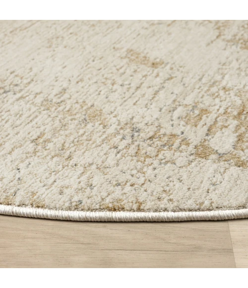 LR Home Monaco Beige MONAC 6ft. Round Rug