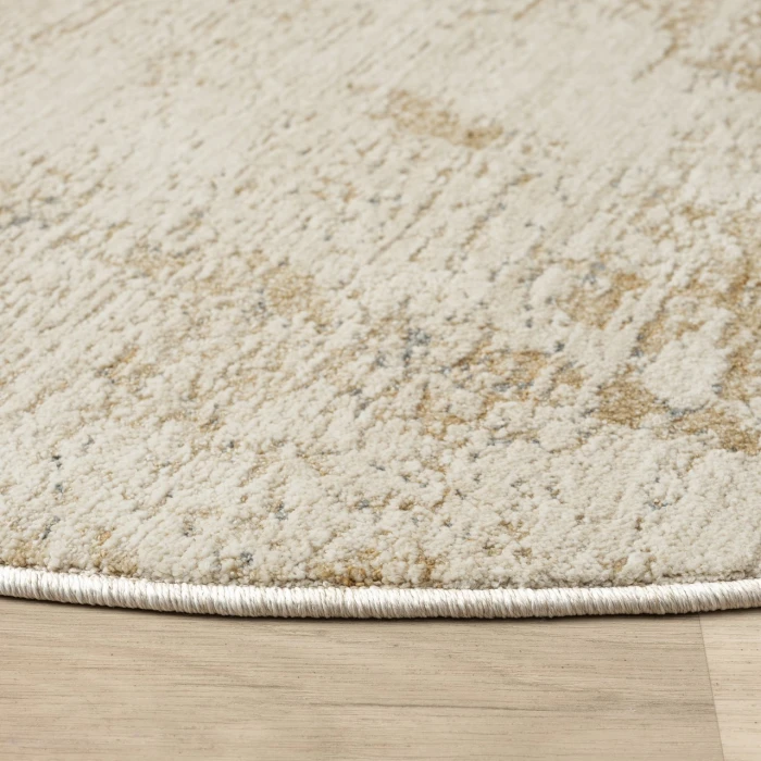 LR Home Monaco Beige MONAC 6ft. Round Rug