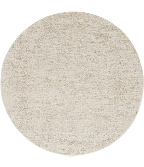 LR Home Monaco Ivory MONAC 6ft. Round Rug
