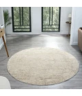 LR Home Monaco Ivory MONAC 6ft. Round Rug