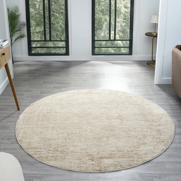 Rugs Town Ivory MONAC 6ft. Round Rug
