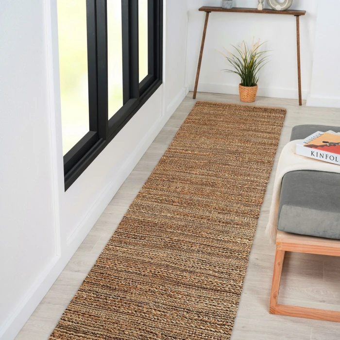 LR Home Natural Fiber Natural jute 03302 2 ft. 6 in. X 7 ft. 9 in. Rect. Rug