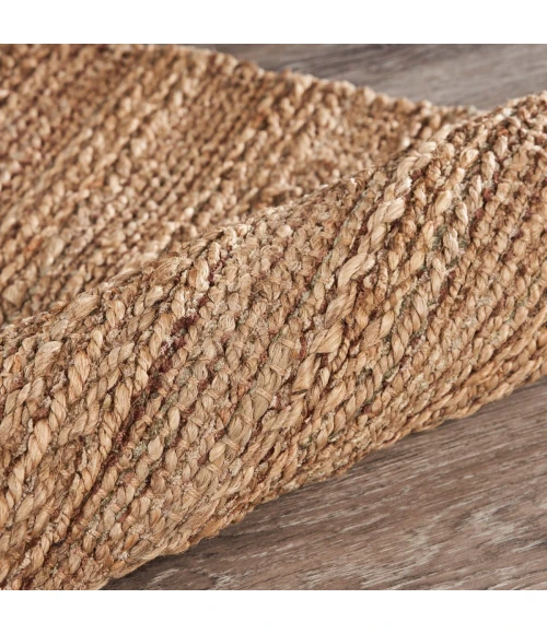 LR Home Natural Fiber Natural jute 03302 2 ft. 6 in. X 7 ft. 9 in. Rect. Rug