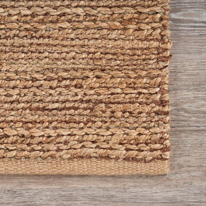 LR Home Natural Fiber Natural jute 03302 2 ft. 6 in. X 7 ft. 9 in. Rect. Rug