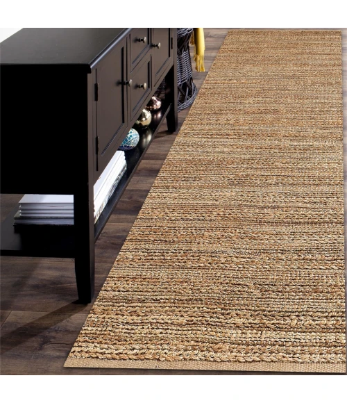 LR Home Natural Fiber Natural jute 03302 2 ft. 6 in. X 7 ft. 9 in. Rect. Rug
