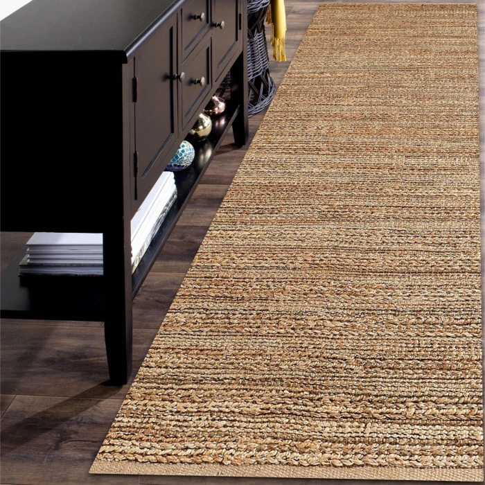 LR Home Natural Fiber Natural jute 03302 2 ft. 6 in. X 7 ft. 9 in. Rect. Rug