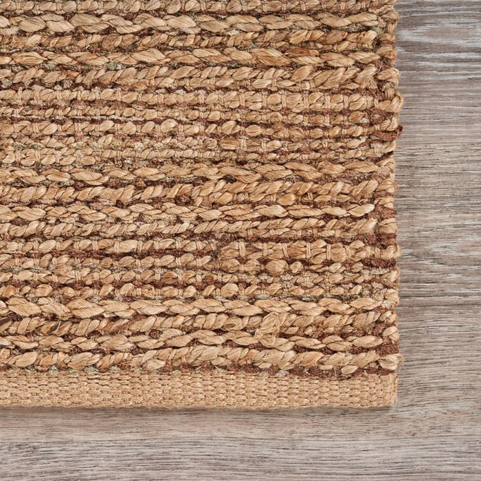 Rugs Town Fiber Natural Jute 3302 10 ft. X 14 ft. Square Rug