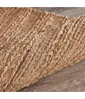 LR Home Natural Fiber Natural Jute 03302 10 ft. X 14 ft. Square Rug