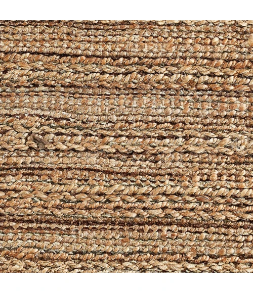 LR Home Natural Fiber Natural Jute 03302 10 ft. X 14 ft. Square Rug