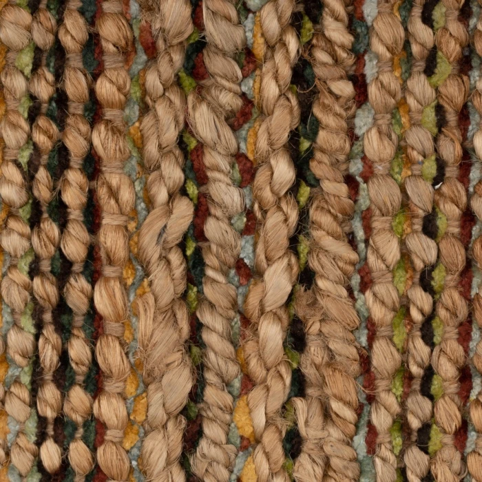 Rugs Town Fiber Tan/Red-Brown/Blue/Yellow/Green 3302 10 ft. X 14 ft. Rect. Rug