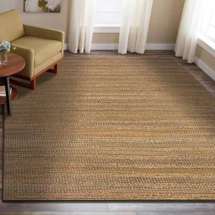 Rugs Town Fiber Tan/Red-Brown/Blue/Yellow/Green 3302 10 ft. X 14 ft. Rect. Rug