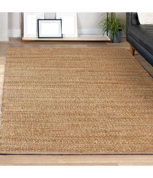 LR Home Natural Fiber Tan/Gold/Brown 03302 10 ft. X 14 ft. Rect. Rug