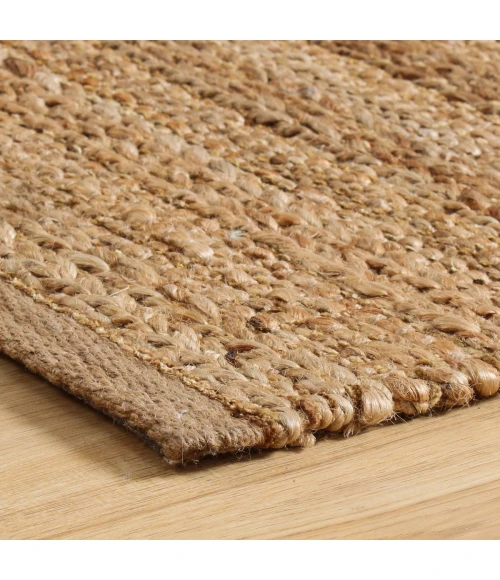LR Home Natural Fiber Tan/Gold/Brown 03302 10 ft. X 14 ft. Rect. Rug