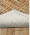 LR Home Natural Fiber Natural Jute/Rust 03305 7 ft. 9 in. X 9 ft. 9 in. Rect. Rug