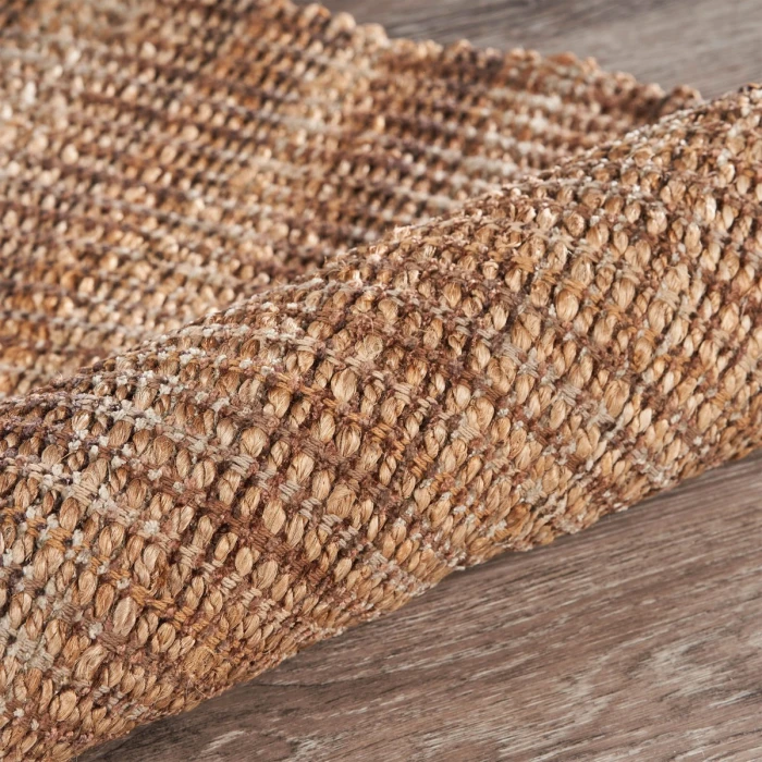 Rugs Town Fiber Natural Jute/Rust 3305 9 ft. X 12 ft. Rect. Rug