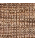 LR Home Natural Fiber Natural Jute/Rust 03305 7 ft. 9 in. X 9 ft. 9 in. Rect. Rug