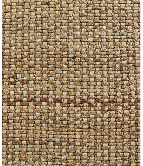 LR Home Natural Fiber Natural/Indigo 03311 7 ft. 9 in. X 9 ft. 9 in. Rect. Rug
